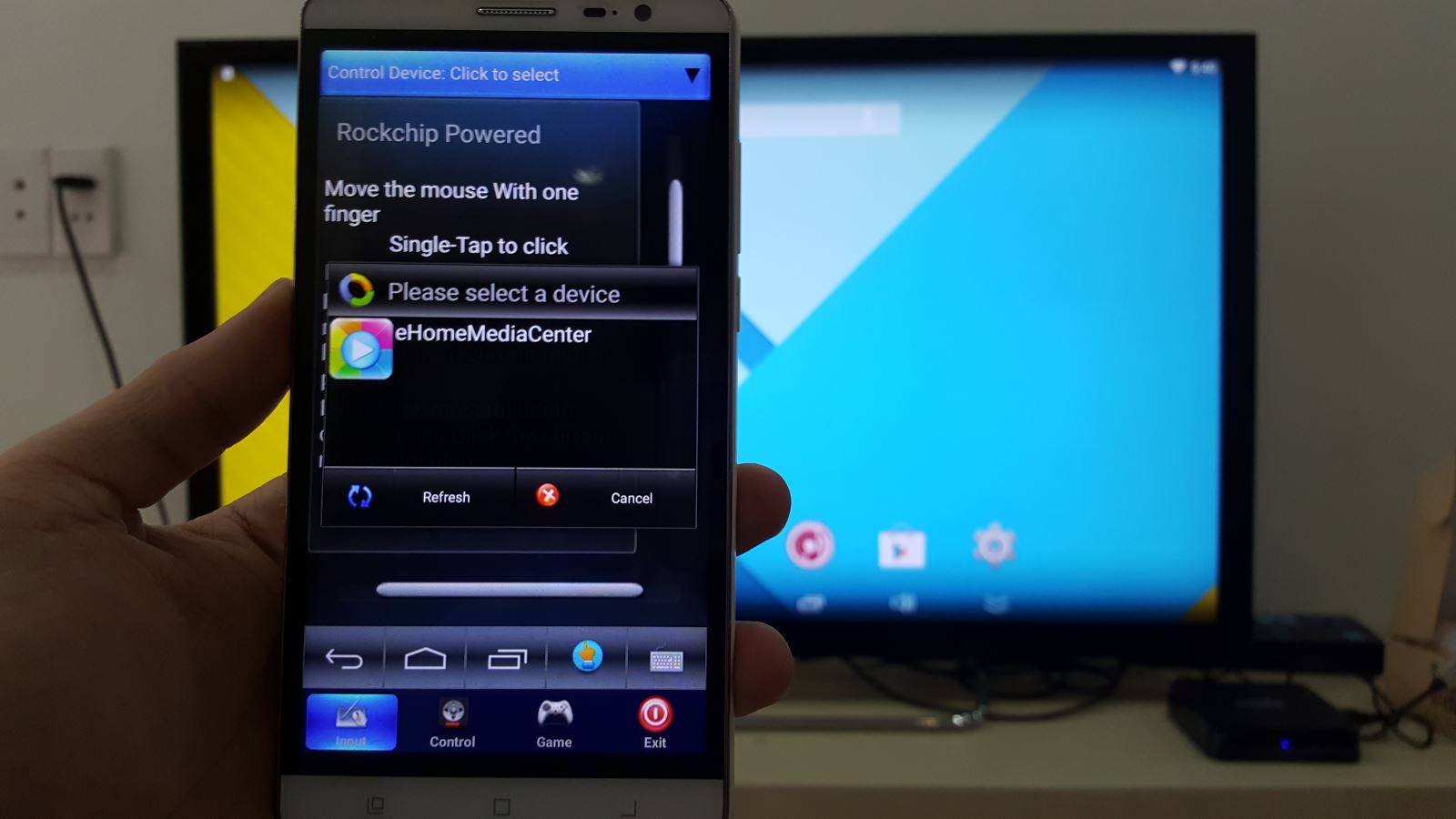 Hướng dẫn sử dụng điện thoại để điều khiển Android Box sử dụng chip