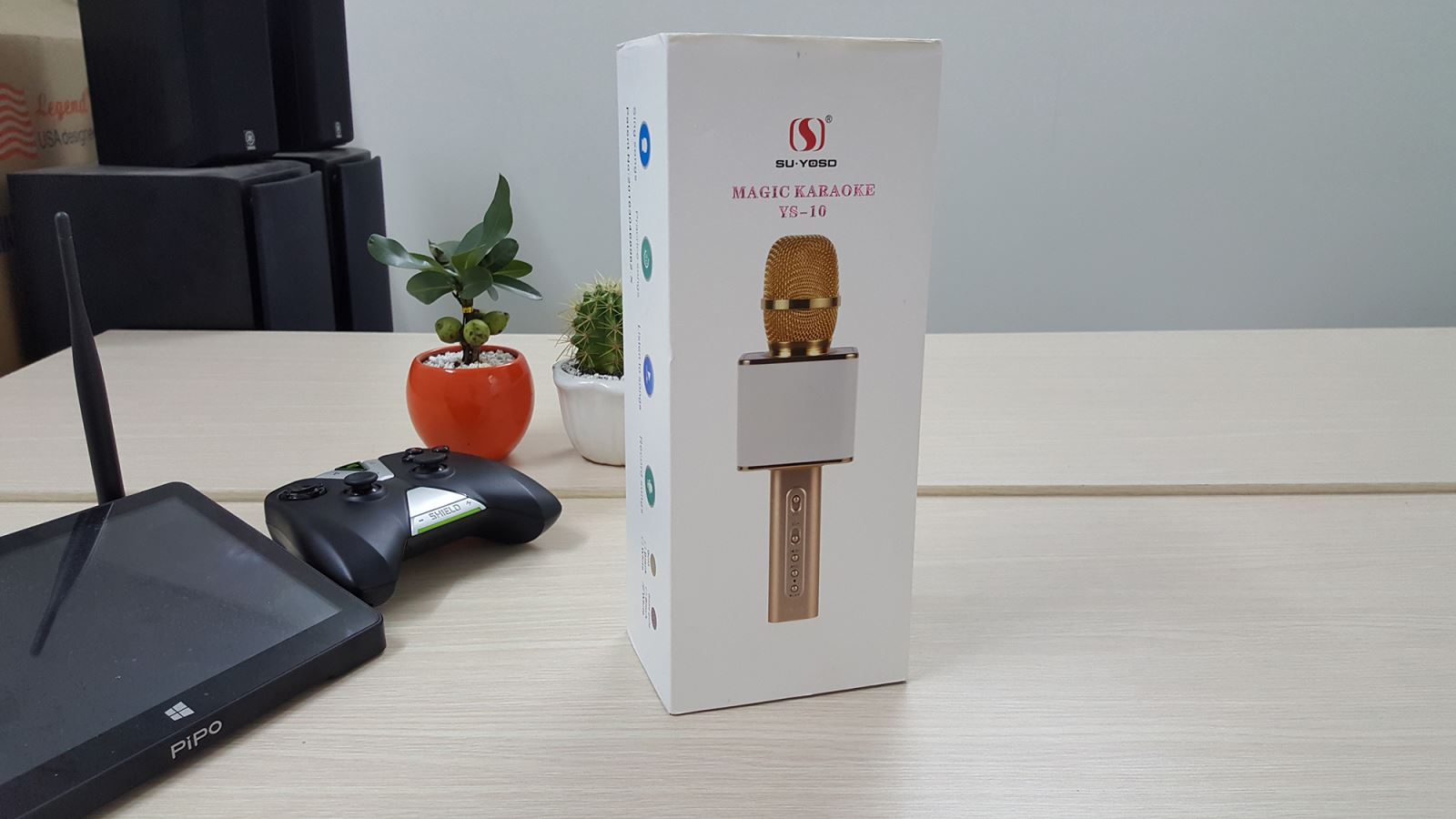 Mic Karaoke Kiêm Loa Bluetooth Magic YS10