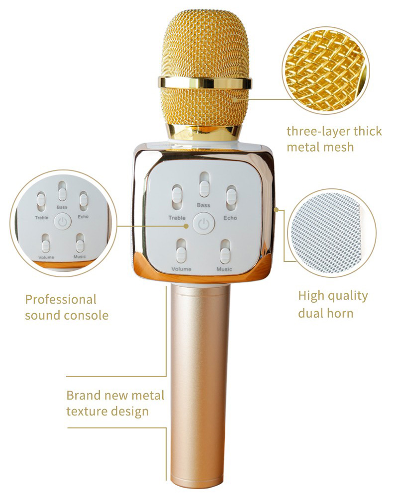 Mic Karaoke Kiêm Loa Bluetooth IRO K8