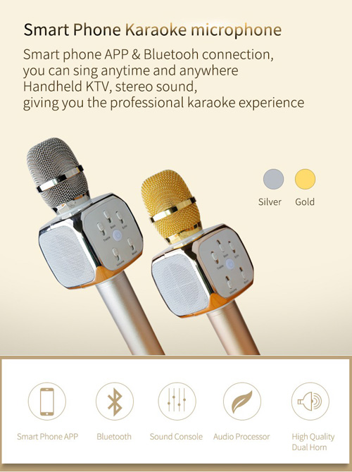 Mic Karaoke Kiêm Loa Bluetooth IRO K8