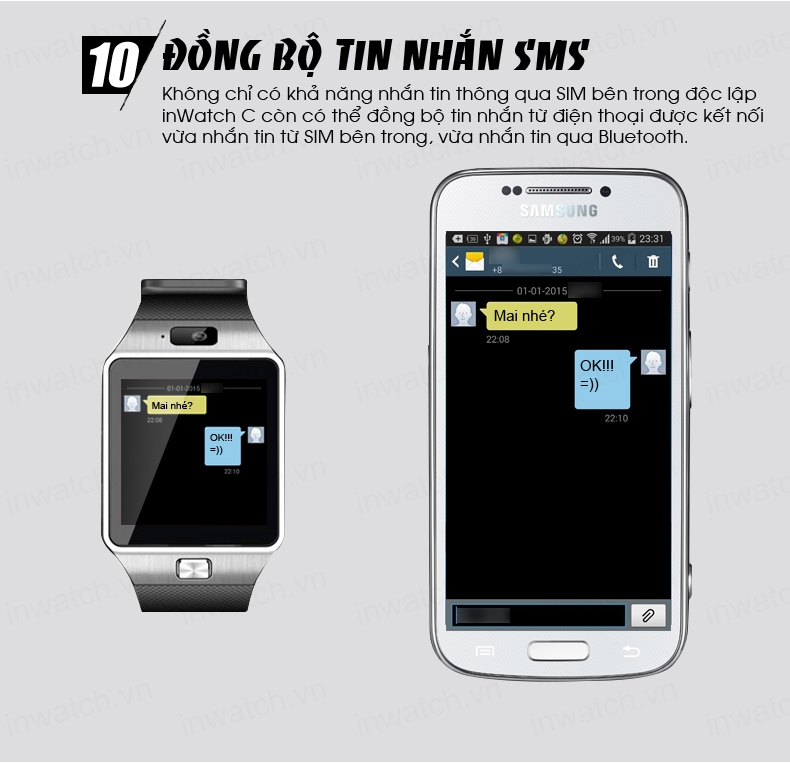 Đồng hồ thông minh inWatch C