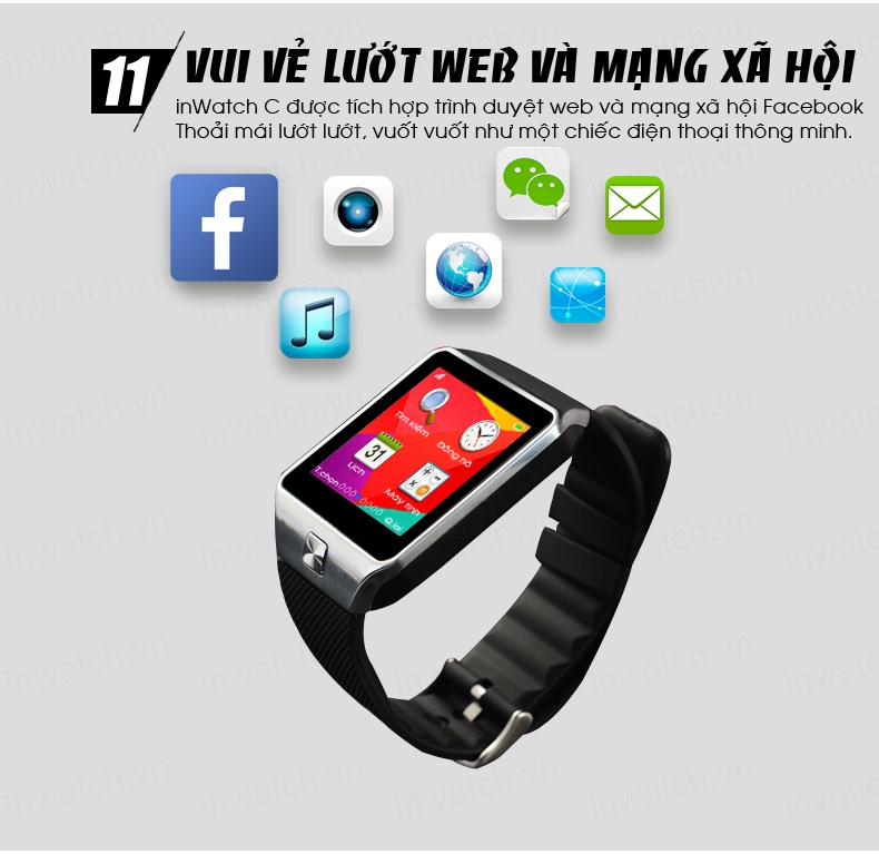Đồng hồ thông minh inWatch C
