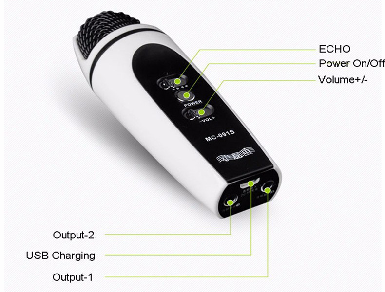 Mic Karaoke Kiêm Loa Bluetooth MC-091S