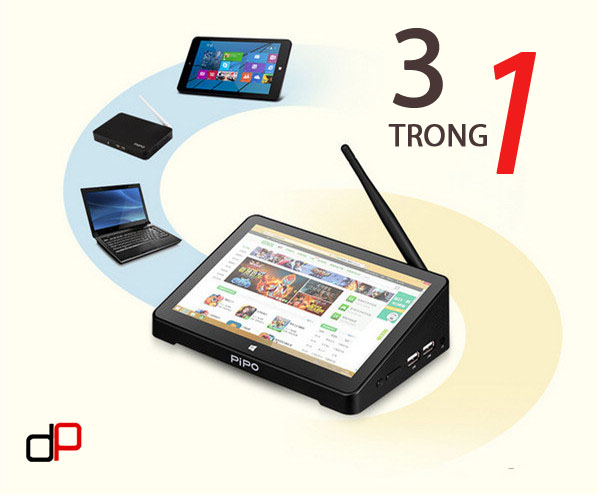 Pipo X8 - Set Top Box chạy hai OS Windows và Android