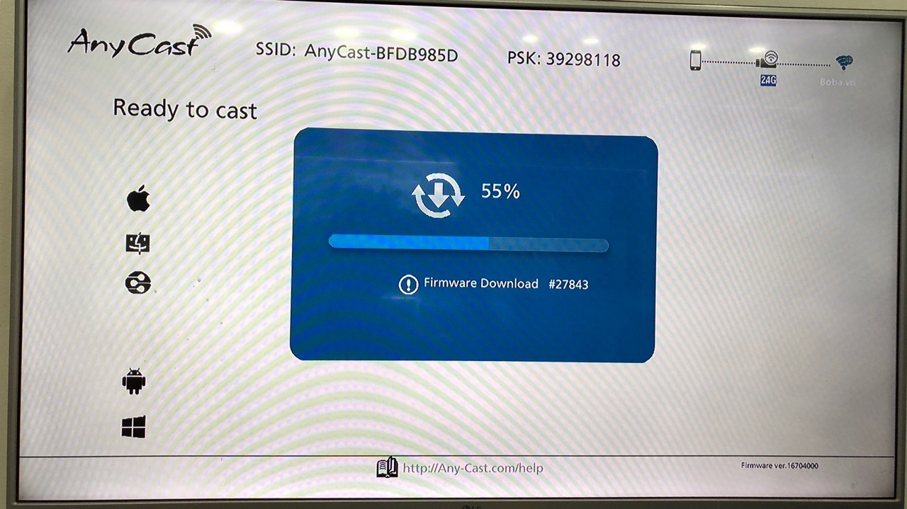 fimware HDMI không dây M2 plus và M4 plus được cập nhập