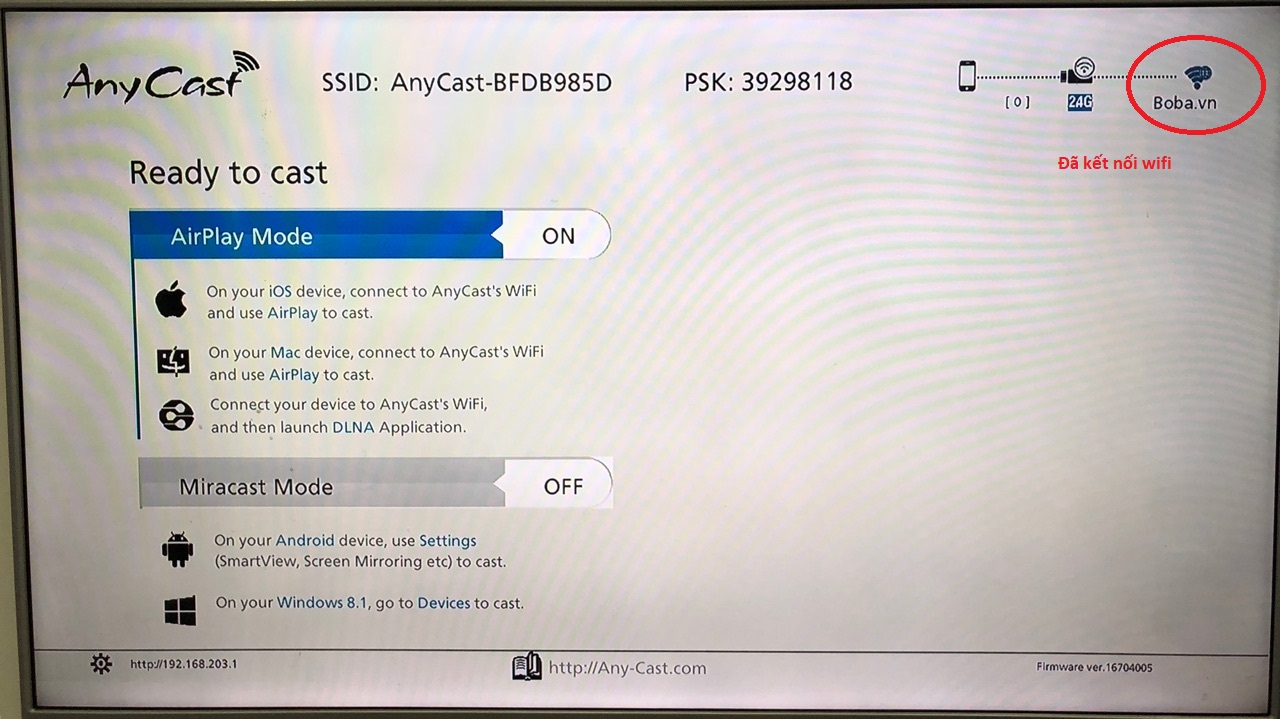 m2 plus kết nối với wifi