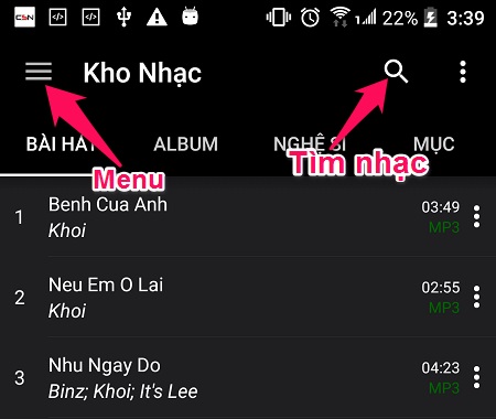 Tải nhạc Lossless miễn phí trên Android - Nghe nhạc chất lượng cao cực đã