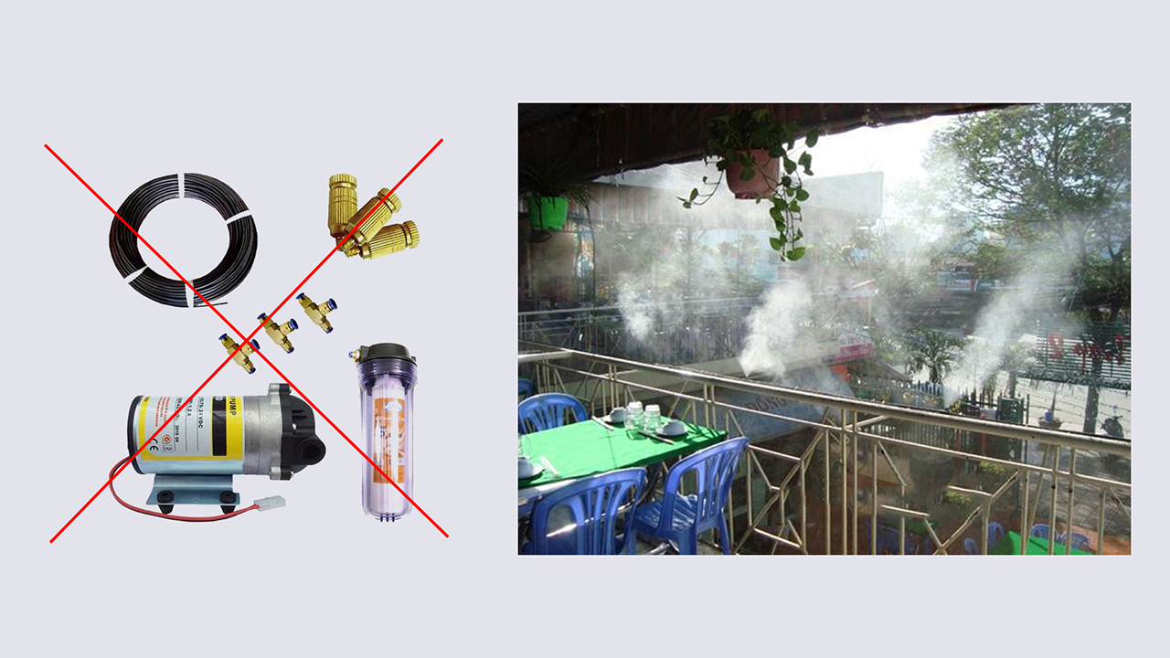Các lỗi hay mắc phải khi lắp đặt hệ thống phun sương tự động - Máy phun sương rỉ nước