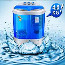 Máy giặt mini 2 lồng giặt 4kg kiêm chức năng sấy khô
