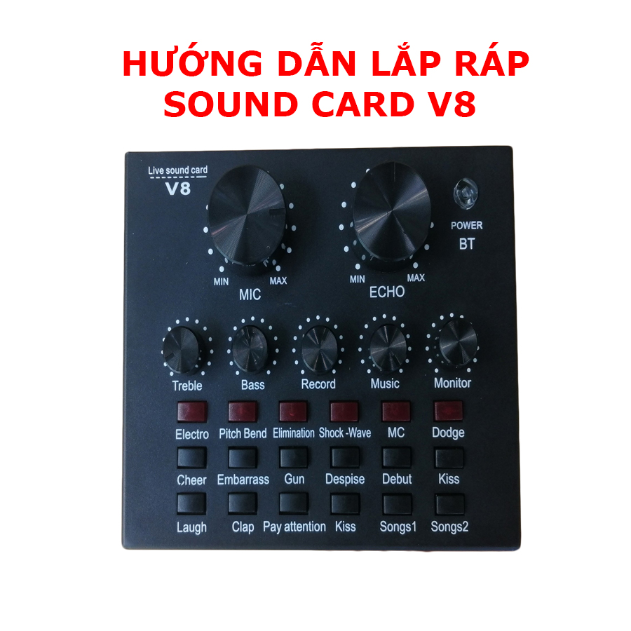 Hướng dẫn kết nối Soundcard V8 với mic thu âm trên điện thoại và máy tính