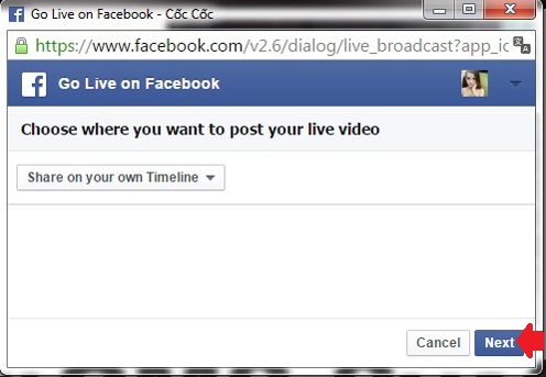 Hướng dẫn "live stream" Facebook trên máy tính