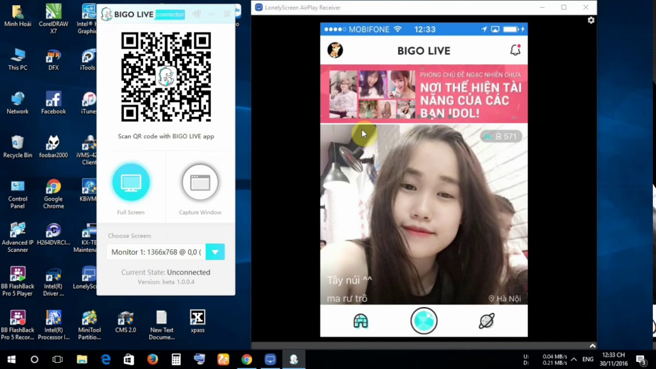 Hướng dẫn Livestream bằng Bigo Live trên máy tính