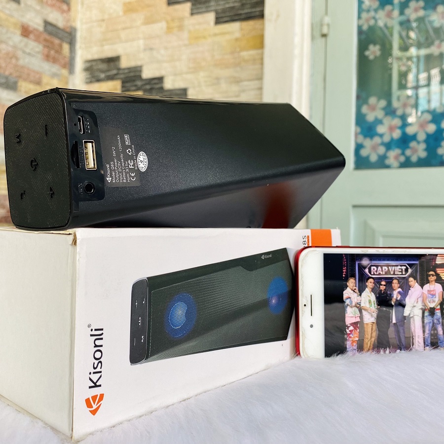 Loa Bluetooth KISONLI Q8S-Tích Hợp Đèn LED