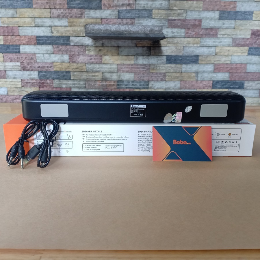 Loa bluetooth KISONLI S4 cao cấp - Tích hợp BluetoothFMUSBThẻ nhớ