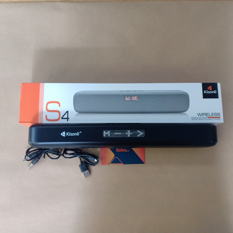 Loa bluetooth KISONLI S4 cao cấp - Tích hợp BluetoothFMUSBThẻ nhớ