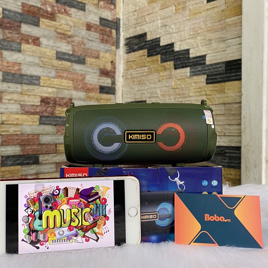 Loa Bluetooth Kimiso KMS 225- Thiết Kế Nhỏ Gọn Thời Trang