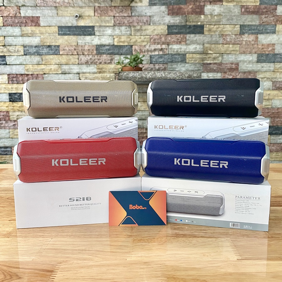 Loa Bluetooth KOLEER S218 công suất 10W - Âm hay BASS cực đã
