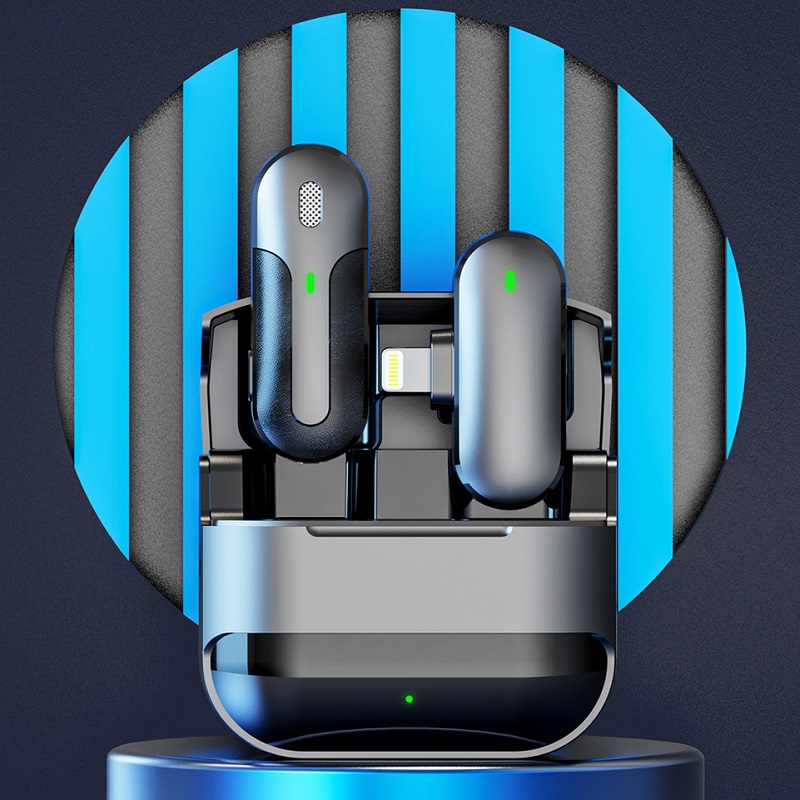 Mic thu âm cài áo không dây M8s cổng lightning cao cấp