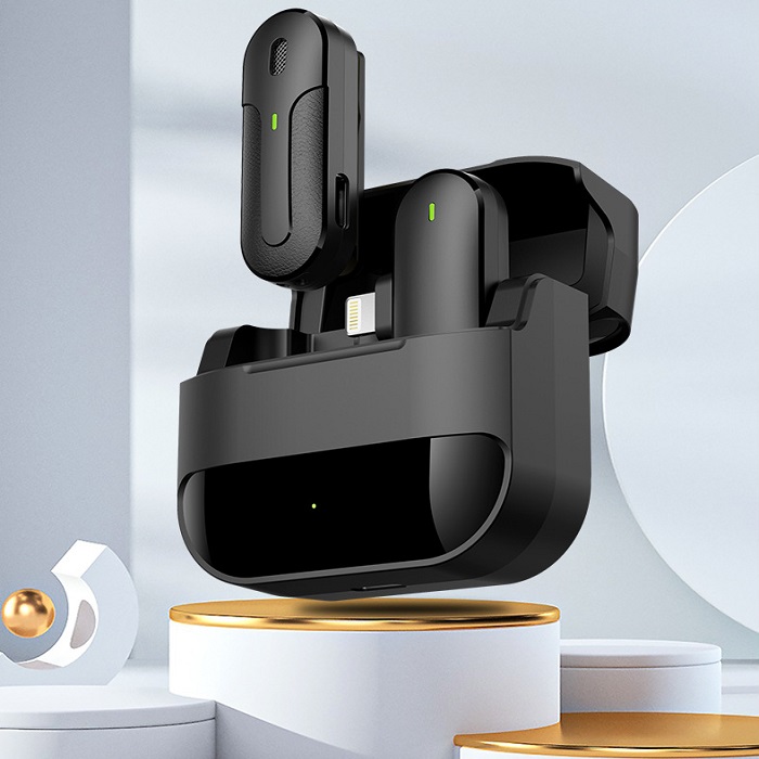 Mic thu âm cài áo không dây M8s cổng lightning cao cấp