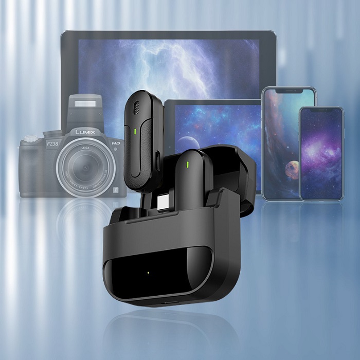 Mic thu âm cài áo không dây M8s cổng lightning cao cấp