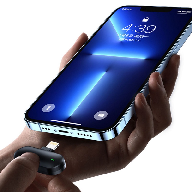 Mic thu âm cài áo không dây M8s cổng lightning cao cấp