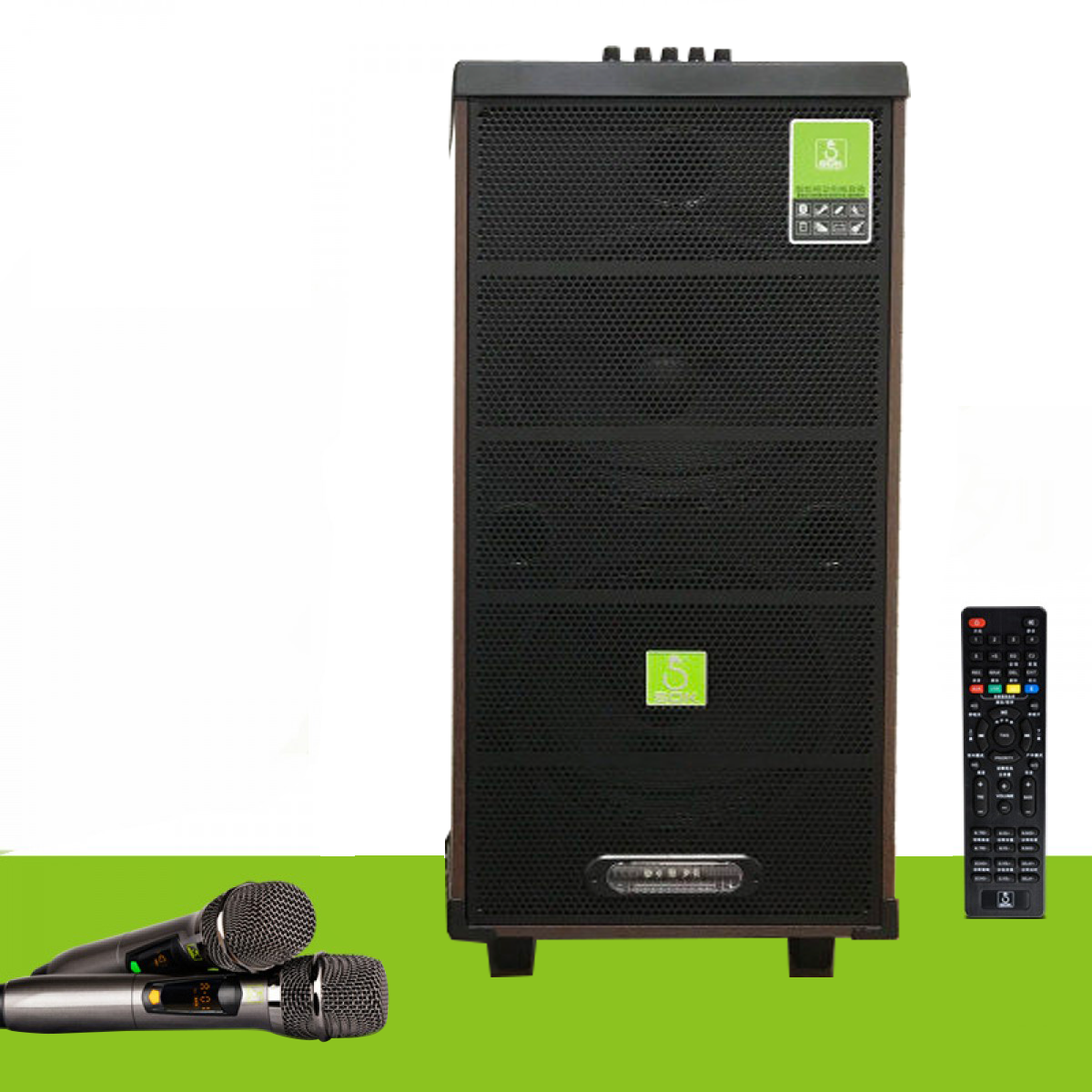 Loa kéo di động SOK NE 606 3 tấc - Tặng kèm 2 micro không dây đỉnh