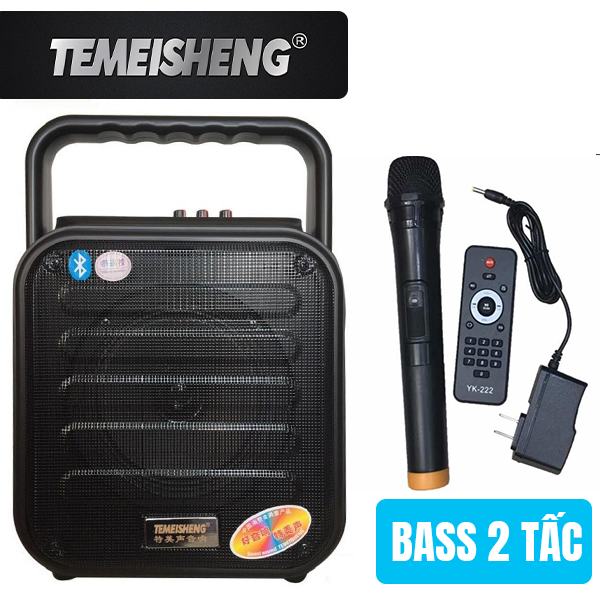 Loa kéo di động Temeisheng A6-4 - 2 tấc tặng kèm 1 micro không dây