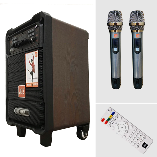 Loa vali kéo di động JBZ 1013 - 2 tấc rưỡi kèm 2 micro