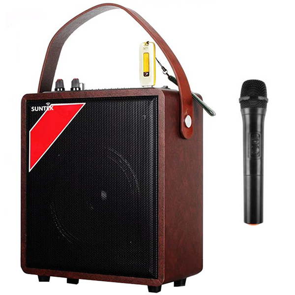 Loa bluetooth karaoke A061 - Tặng micro không dây