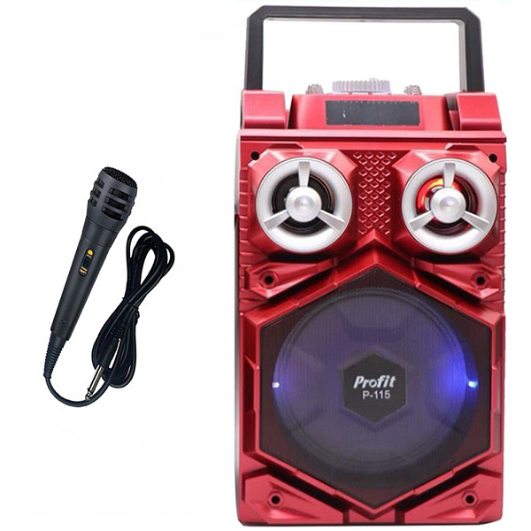 Loa cầm tay karaoke P115 - 1 tấc đôi công suất khủng