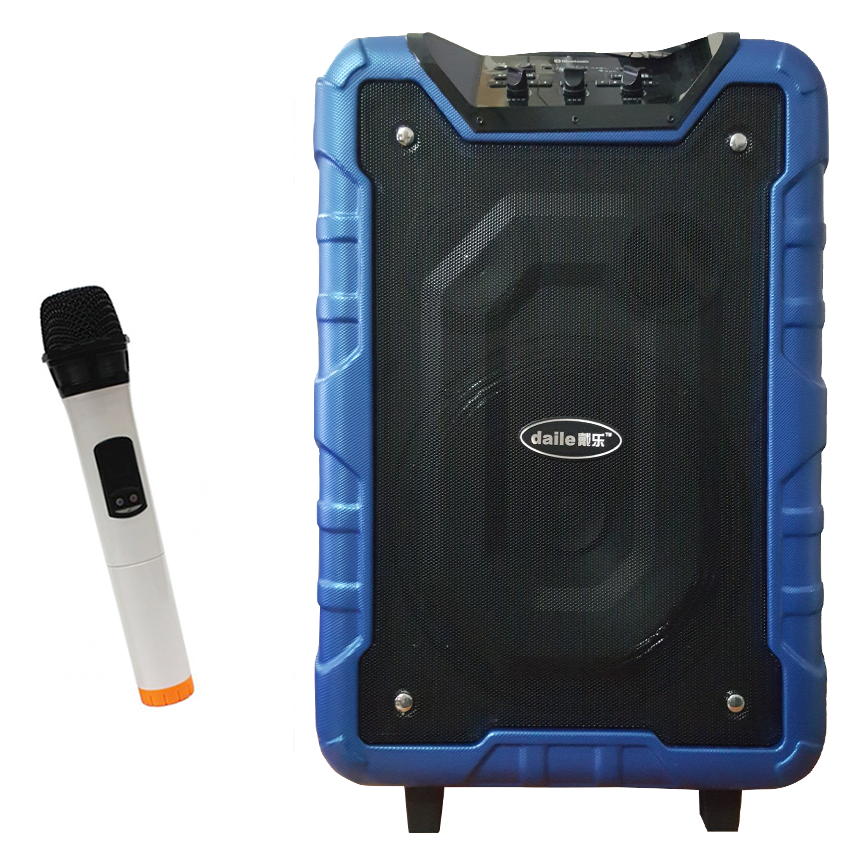 Loa xách tay karaoke di động Daile S12 công suất khủng 800W - Tặng micro không dây