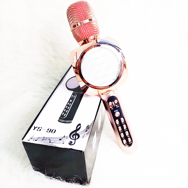 Mic karaoke không dây 3 in 1 bluetooth YS90 - Model 2018 Giải trí đa năng