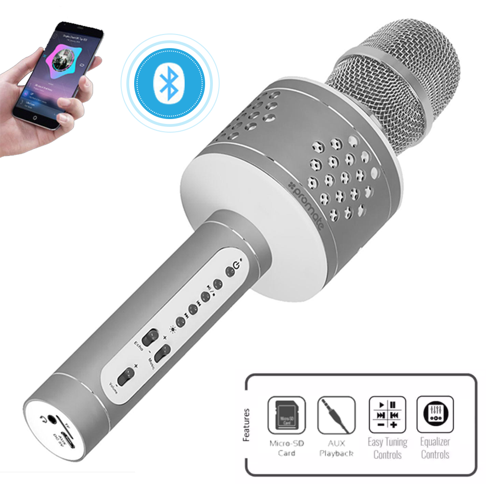 Micro bluetooth 3 IN 1 Promate VocalMic 3 Plus chính hãng - Bảo hành 18 tháng