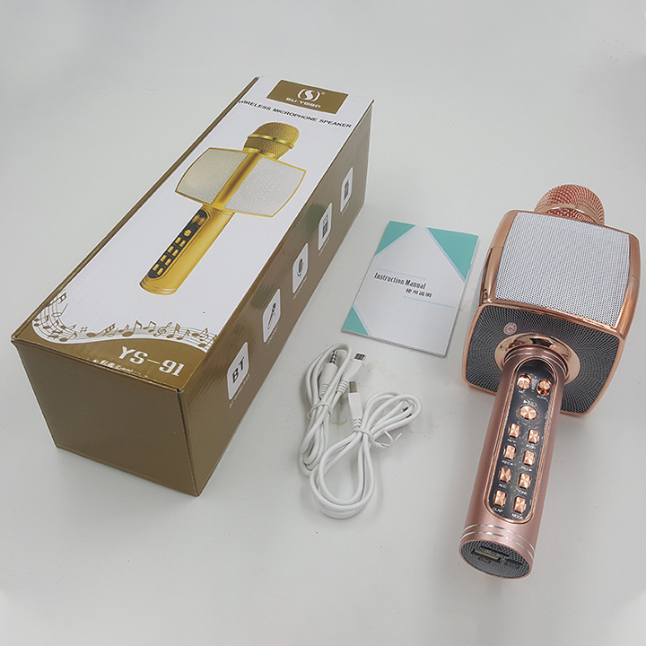 Micro bluetooth karaoke YS91 - Model mới chất âm trong