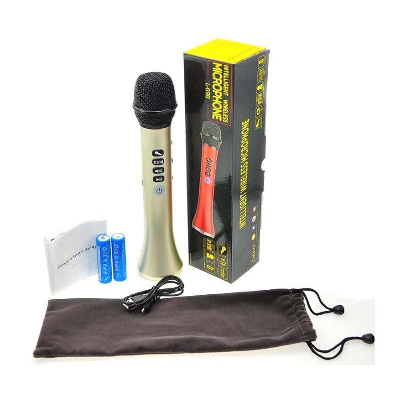 Micro bluetooth kiêm loa LS698 - 15W hỗ trợ kết hát trực tiếp trên Ôtô