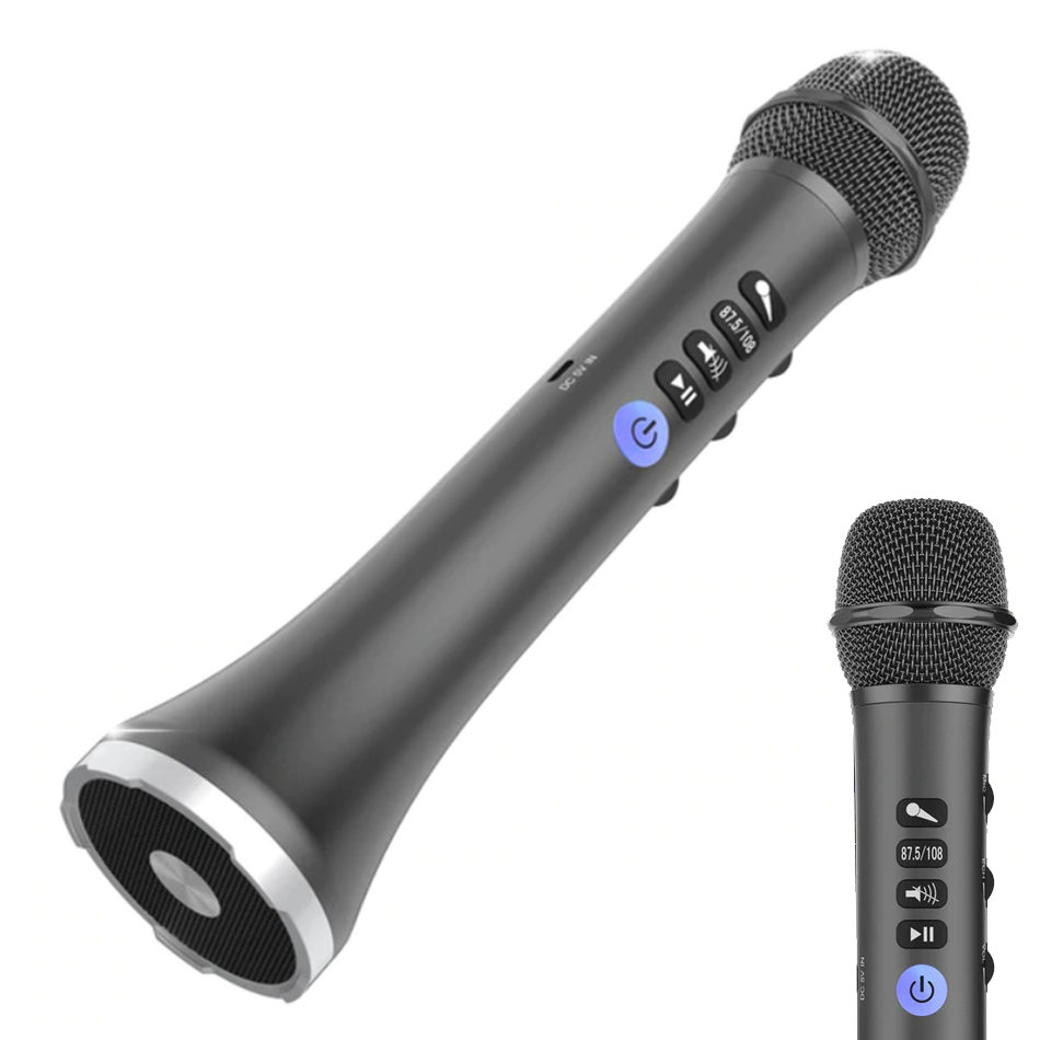 Micro bluetooth kiêm loa LS698 - 15W hỗ trợ kết hát trực tiếp trên Ôtô