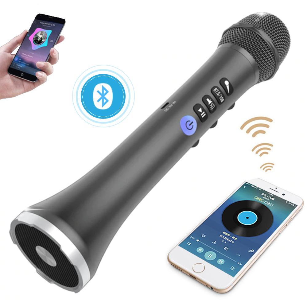 Micro bluetooth kiêm loa LS698 - 15W hỗ trợ kết hát trực tiếp trên Ôtô