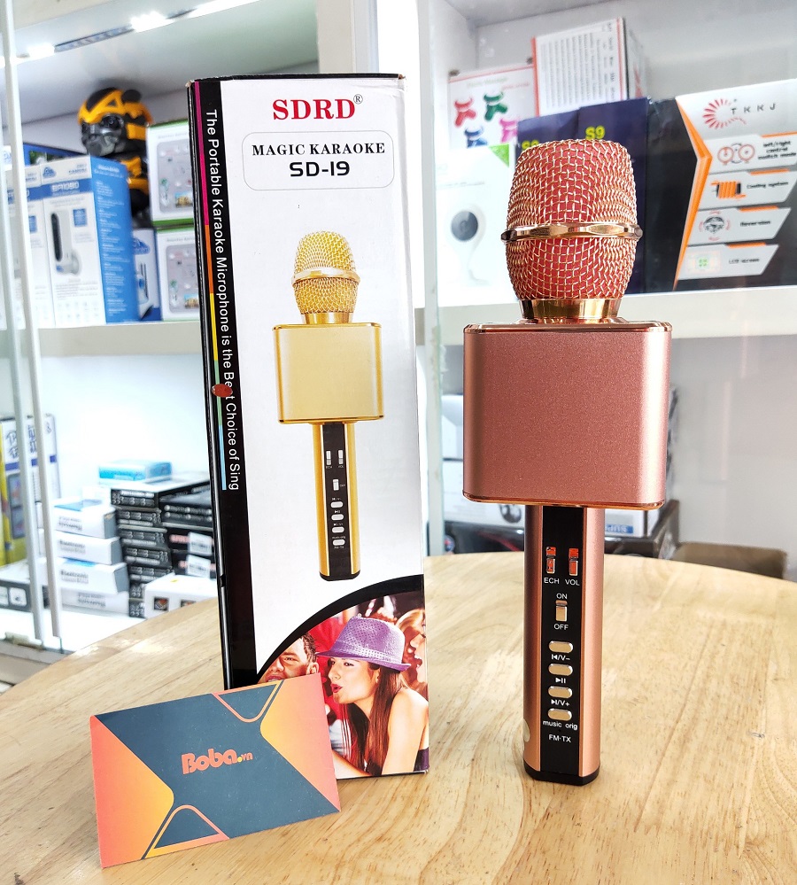 Micro karaoke kèm loa bluetooth SD-19 cao cấp