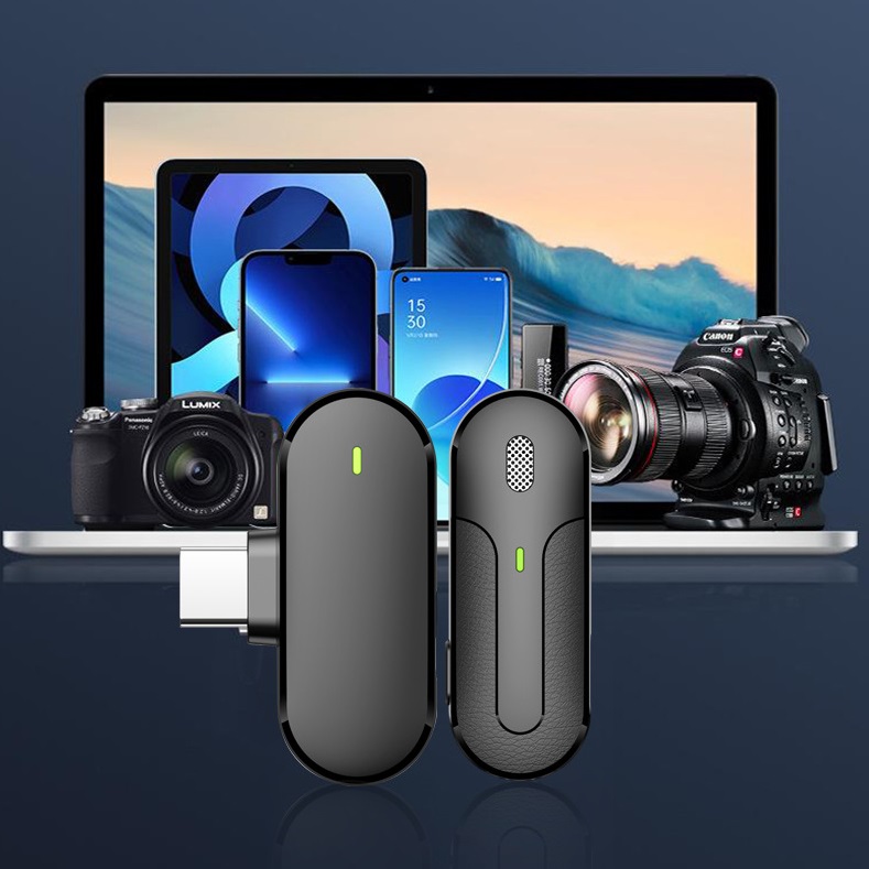 Bộ 2 Mic cài áo không dây M8 cổng lightning