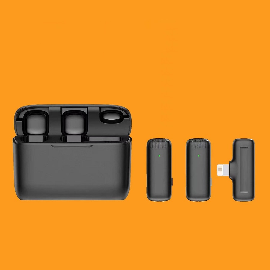 Bộ 2 Micrô cài áo không dây J13 cổng iphone