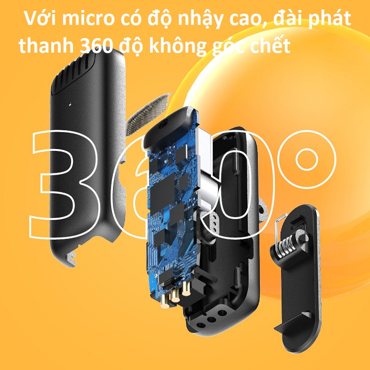 Bộ 2 Micrô cài áo không dây J13 cổng Type-C
