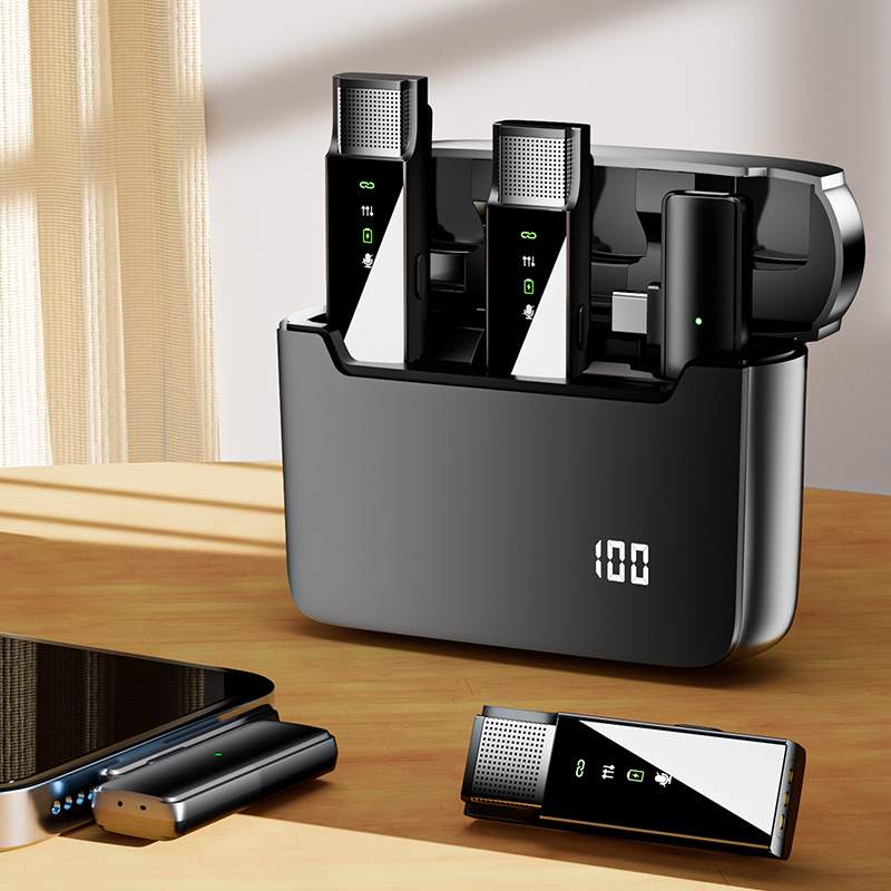 Mic thu âm cài áo N16s không dây khử tiếng ồn thu âm rõ nét dùng cho iphone