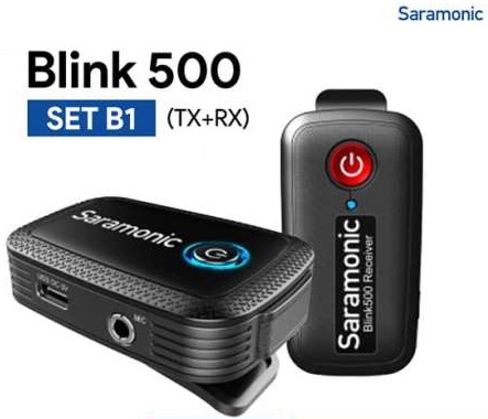 Micro Thu Âm Không Dây Saramonic BLINK 500 B1 Chính Hãng