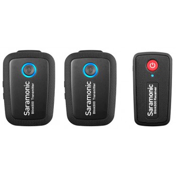 Micro Thu Âm Không Dây Saramonic BLINK 500 B2 Hỗ Trợ 2 Mic