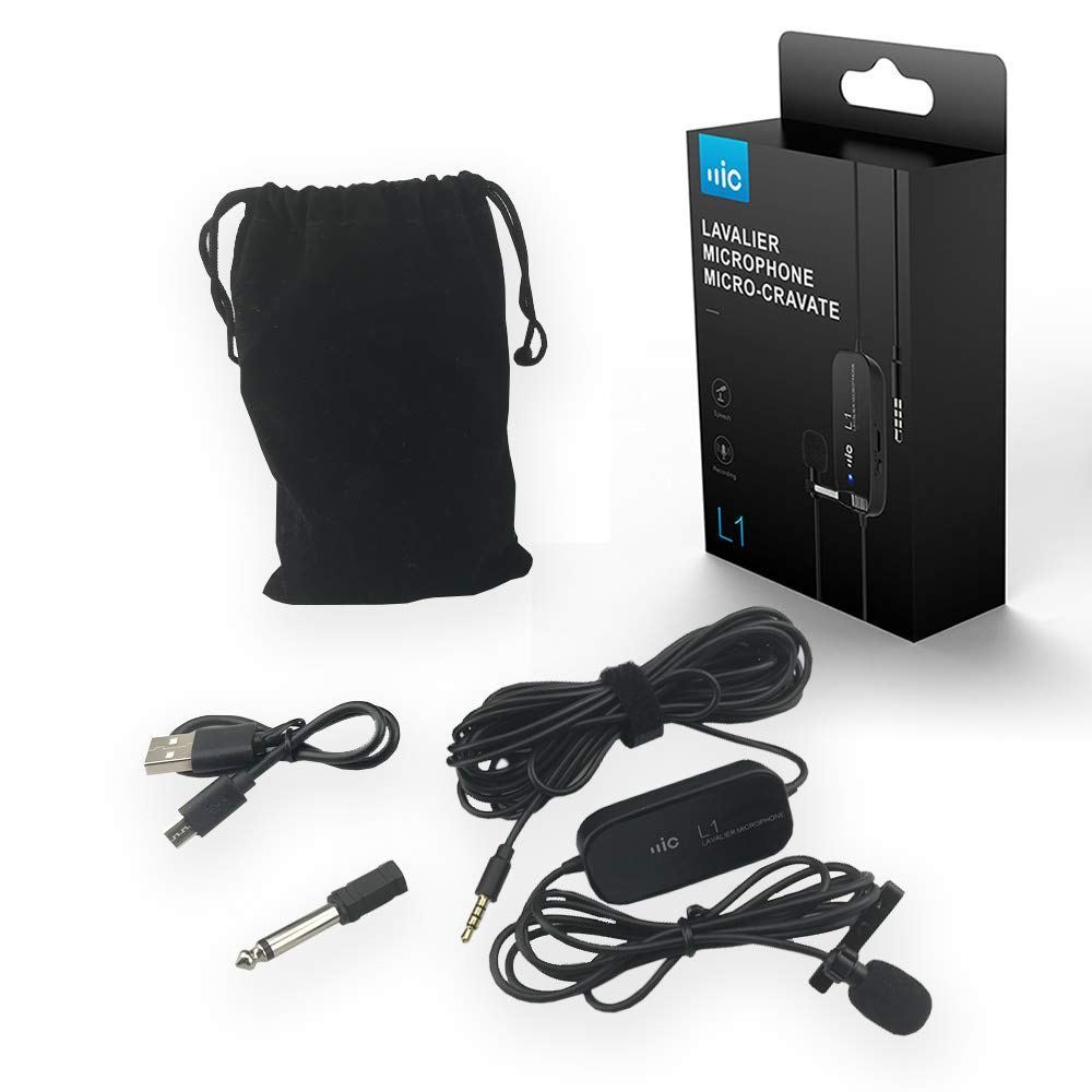Micro thu âm cài áo  Lavalier Microphone Cravate L1 chính hãng