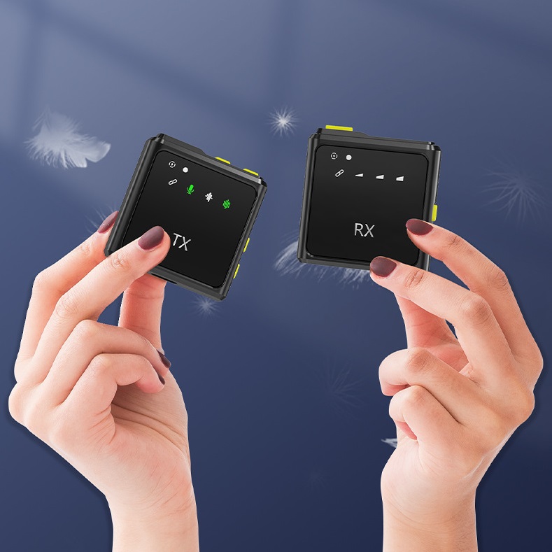 Micro thu âm cài áo lọc tiếng ồn R8S tương thích các loại điện thoại máy quay phin