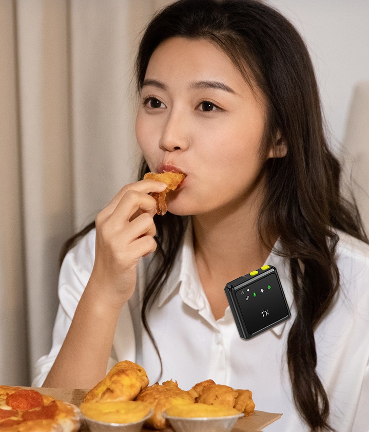 Micro thu âm cài áo lọc tiếng ồn R8S tương thích các loại điện thoại máy quay phin