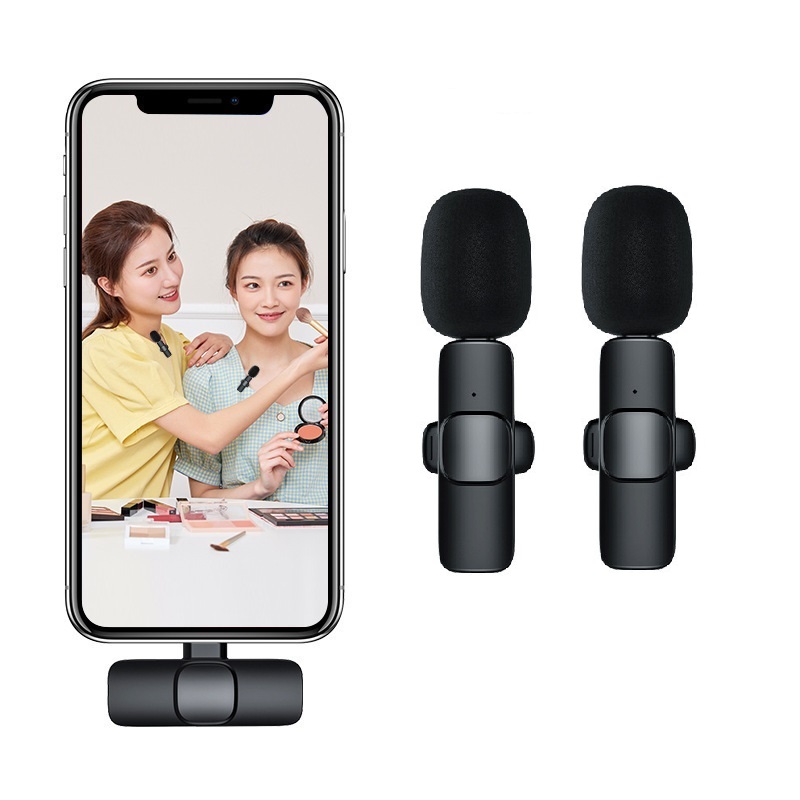 Bộ 2 Mic cài áo k9 không dây dùng cho điện thoại android cổng TypeC