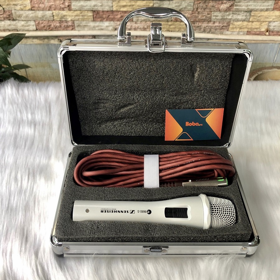 Mic karaoke sennheiser 868 hút âm chống hú cực tốt