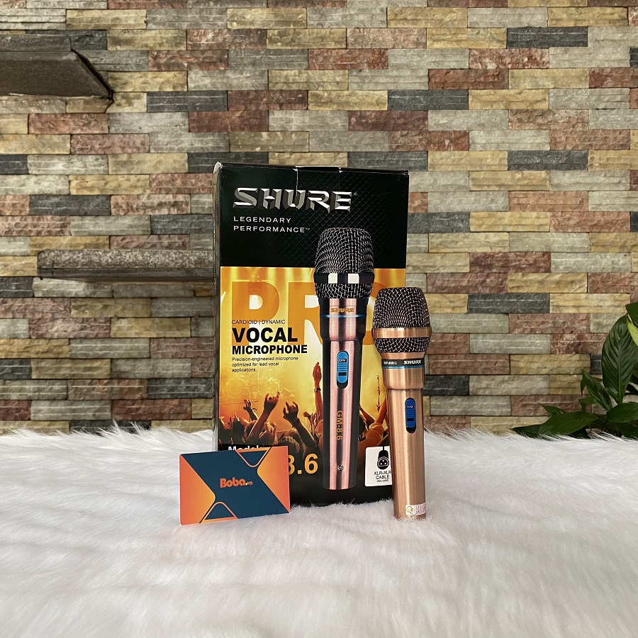 Micro có dây Shure GM-8.6 hát karaoke chính hãng